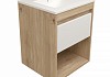 Фасад для тумбы в ванную 50 см Teymi Vitra цвет белый волна T60416 T60416
