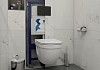 Готовое решение Teymi: Инсталляция Aina 45 + клавиша смыва Kati черная + унитаз Vitra Pro F01352 № 5