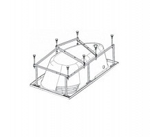 Превью фото Монтажный комплект для ванны Jika Spirit 163х104 2967620000001 № 1