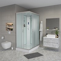 Превью фото Душевая кабина Niagara Classic 90x70x215 низкий поддон, матовое стекло 439753QP № 1