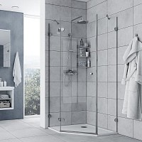 Превью фото Душевой уголок Акватон Lax L пятиугольный 100х100 см 1AX023SSXX000 № 1