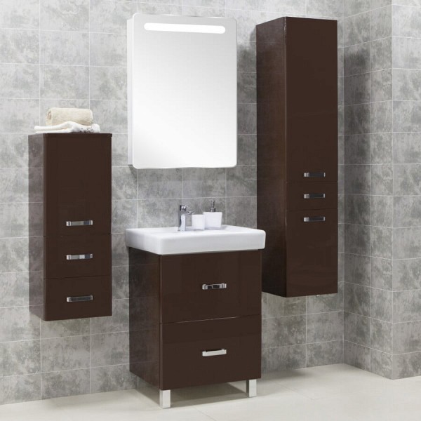 Комплект мебели для ванной Акватон Америна Н 60 темно-коричневая