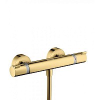 Превью фото Термостат для душа Hansgrohe Ecostat Comfort, ВМ, ½', полированное золото 13116990 № 1