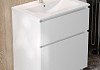 Тумба напольная с раковиной для ванной 70 см Laina белая раковина Ritta 70 F16044 № 5