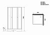 Душевой уголок Niagara Eco NG-008-14QT 80х80х195 низкий поддон 13см, стекло тонированное 0081432QT № 4
