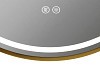 Зеркало настенное с подсветкой в ванную круглое Teymi Lina Supernova Gold D60 LED сенсор антипар T20121 T20121 № 29