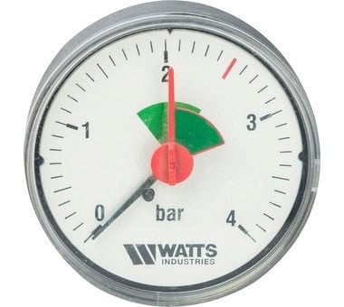 Watts F+R101(MHA) 63/4x3/8" Манометр аксиальный 63мм 0-4 бар