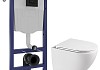 Комплект инсталляция Teymi Rapid SL с кнопкой GROHE черная + унитаз ТОРНАДО Lina Vortex 3 пок F17498 № 20