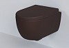 Унитаз подвесной Abner 103T20601R 545x360x330 матовый коричневый безободковый с толстой крышкой № 6