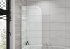 Шторка для ванны Grossman GR-100/1 150x70 алюминиевый профиль, стекло прозрачное 6мм № 2