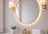 Зеркало настенное с подсветкой круглое в ванную Teymi Valo Gold D700 LED сенсор T20717 T20717 № 8