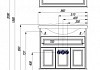 Тумба с раковиной Акватон Идель 85 дуб белый 1A1956K1IDM70 № 4