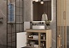 Тумба подвесная для ванной 80 см Teymi Nura корпус дуб фасад графит T60534 T60534 № 3