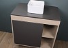 Тумба подвесная с раковиной для ванной 80 см Teymi Nura корпус дуб фасад графит раковина Helmi Mini 24 F13188 № 4