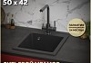 Мойка для кухни 50х42 черная матовая Teymi Helmi T120104