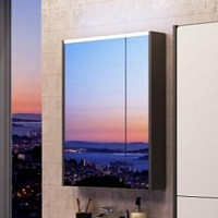 Превью фото Зеркальный шкаф Roca Ronda 60 белый глянец/антрацит ZRU9302968 № 1