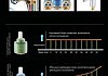 Смеситель для душа Potato P20214 одноручковый, хром, картридж 35 мм, со шлангом и лейкой № 8