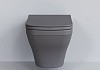 Унитаз подвесной Benefit 203T20301R 535x340x360 серый матовый безободковый с тонкой крышкой № 4