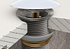 Раковина для ванной накладная Teymi Helmi S 48 белая матовая в комплекте донный клапан клик-клак белый F12599 № 22