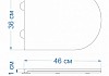 Сиденье для унитаза Teymi S40201 (совместимо T40201; T40601; T40103; T40203; T40104) быстросъемное дюропласт микролифт № 9