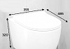 Комплект инсталляция Teymi Rapid SL с кнопкой GROHE черная + унитаз ТОРНАДО Lina PP Vortex F17840 № 6