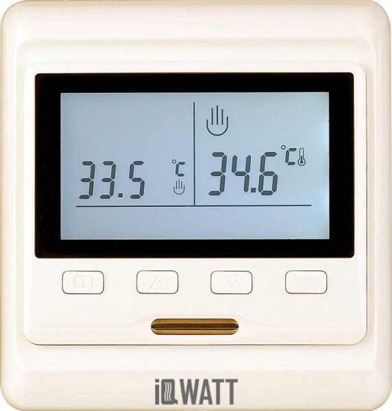 купить Терморегулятор IQ Watt Thermostat P кремовый для квартиры и дома