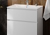 Тумба напольная с раковиной для ванной 75 см Laina белая раковина Ritta 75 F16045 № 4