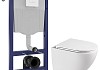 Комплект инсталляция Teymi Rapid SL с кнопкой GROHE белая + унитаз ТОРНАДО Lina Vortex 3 пок F17499 № 20