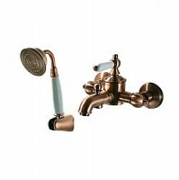 Превью фото Смеситель для ванны c коротким изливом Bravat Art F675109Co-B медь № 1