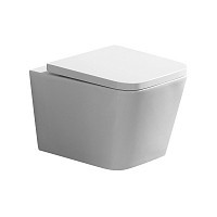 Превью фото Унитаз подвесной Azario Nova 505 х350х345 безободковый с ультратонким сиденьем микролифт AZ2216 № 1