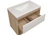 Тумба подвесная для ванной 75 см Teymi Vitra корпус дуб без фасада T60404 T60404 № 11