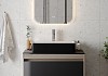 Раковина для ванной накладная Teymi Helmi 60 Duo черно-белый глянец T50272 № 4