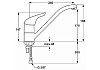 Ideal Standard Однорукоятковый смеситель для кухонной мойки CERAPLAN NEW B7612AA № 2
