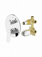 Превью фото Встраиваемый смеситель (3-функц) Bravat Rhein PB8429564CP-3 - D969CP-B № 1