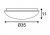 Настенный светодиодный светильник SLV Lipsy 133748 № 2