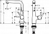 Смеситель Hansgrohe Talis S 72105000 для раковины, с донным клапаном № 2