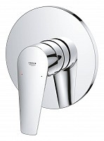 Превью фото Смеситель для душа Grohe BauEdge однорычажный, комплект верхней монтажной части, хром 24161001 № 1