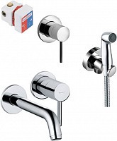 Превью фото Душевой комплект Kludi Bozz 382440576 смеситель + гигиенический душ № 1