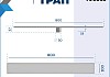Трап для душа под плитку с сухим затвором вертикальный выпуск Teymi Aina 10х80 нержавеющая сталь T90361 № 15