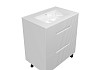 Фасад для тумбы в ванную 70см Teymi Ревна цвет белый волна T60982 T60982 № 6