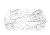 Раковина для ванной накладная Teymi Helmi 50 белый мрамор в комплекте смеситель высокий черный матовый F12826 № 19