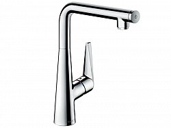 Превью фото Смеситель для кухни однорычажный 300, с поворотным изливом Hansgrohe Talis Select S 72820000 № 1