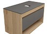 Тумба подвесная с раковиной для ванной 85 см Teymi Ritta корпус дуб фасад графит раковина Solli 60 смеситель хром F11887 № 21