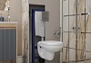 Комплект инсталляция Teymi Rapid SL с кнопкой GROHE оружейная сталь унитаз подвесной безободковый Hanna F17896 № 14