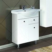 Превью фото Тумба с раковиной Акватон Лиана 60 М с бельевой корзиной № 1