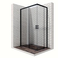 Превью фото Душевое ограждение Ambassador Queen 11011205LBlack 1200x800x2000 № 1