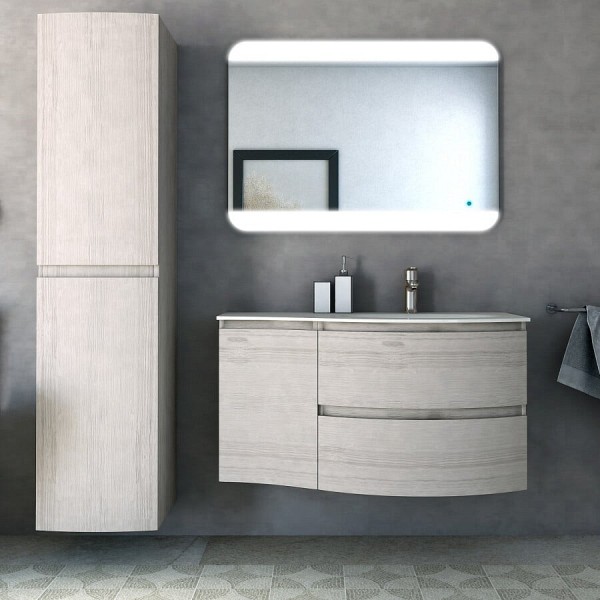 Комплект мебели для ванной Cezares Vague 104 R rovere sbiancato