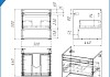 Фасад для тумбы в ванную 50 см Teymi Vitra цвет графит T60407 T60407 № 4