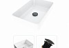 Комплект Teymi 2 в 1 для ванной: раковина Helmi 50 накладная + выпуск Teymi без перелива черный F01594