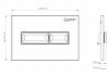 Кнопка смыва Loranto Line механическая, двойная, черный матовый 7323 № 2